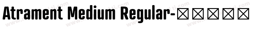 Atrament Medium Regular字体转换